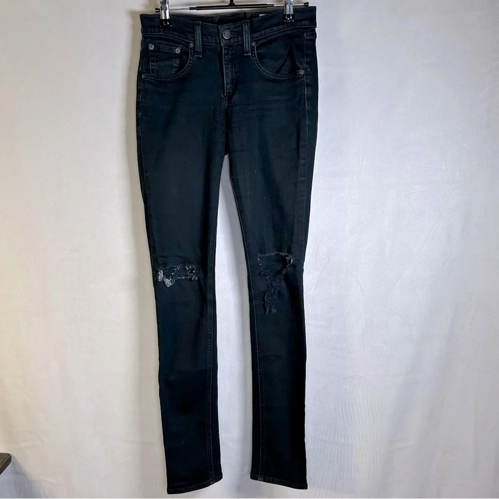 Rag & Bone Coal with Holes Women’s Skinny Jeans. Size 26 - Picture 5 of 16